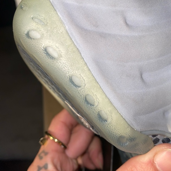 Nike Air Foamposite Pro One PRM Wolf Grey Suede - Picture 11 of 16